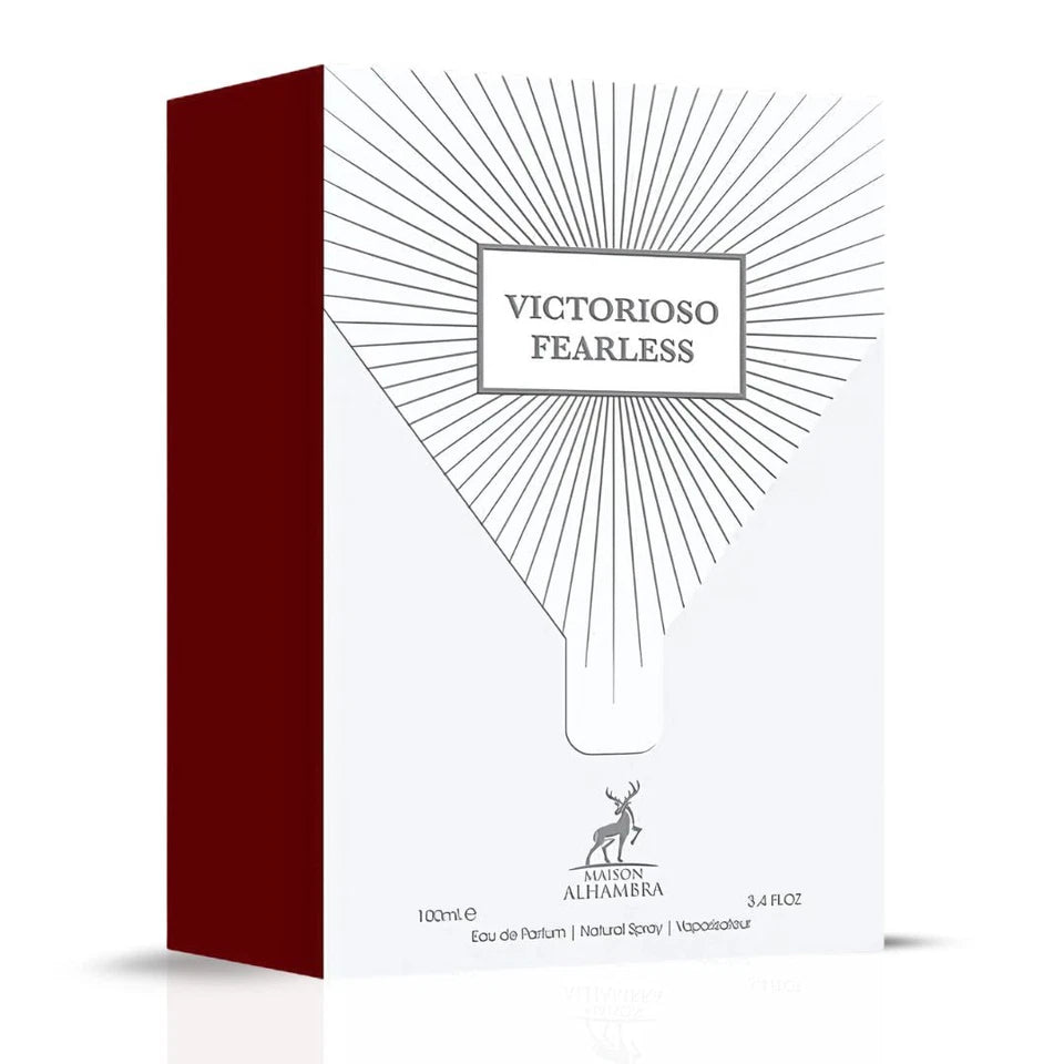 Maison Alhambra Victorioso Fearless forUnisex Eau de Parfum Spray, 3.4 Ounce 100 ml